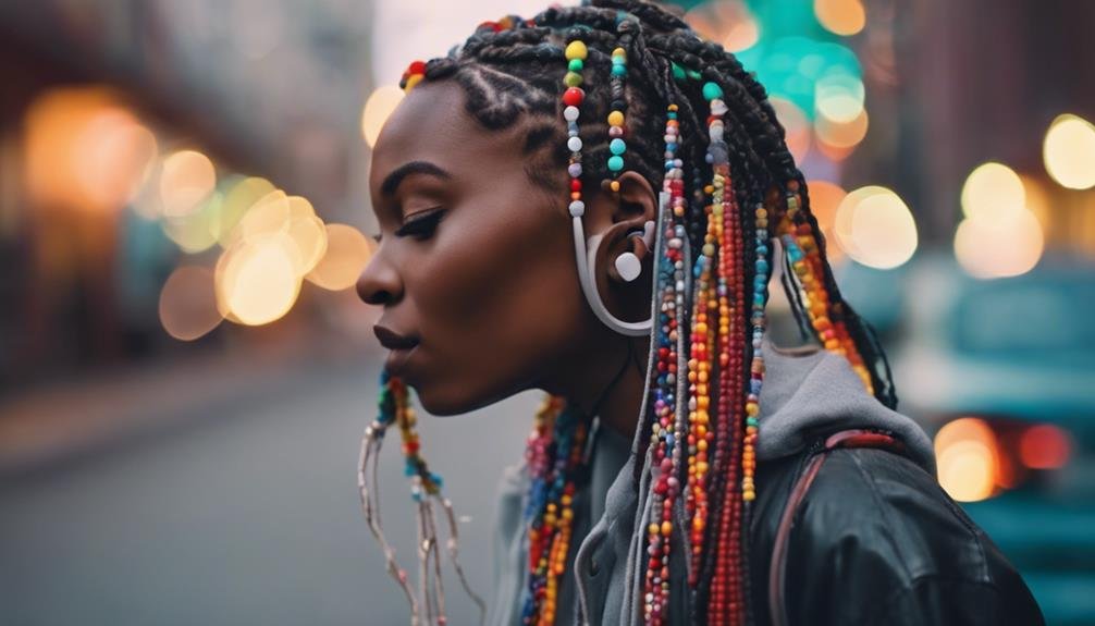 braiding hair with beads