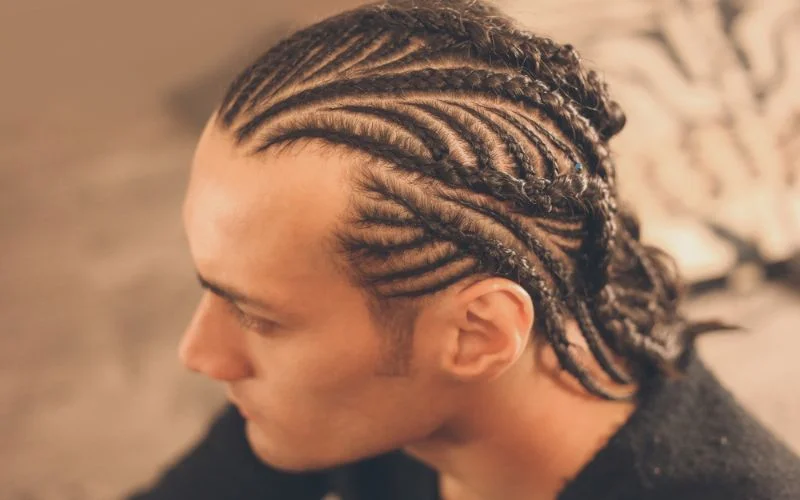 Mens braid hair