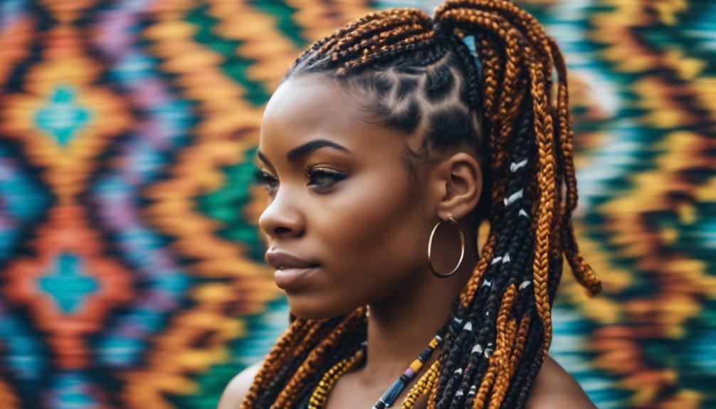 stylish african braided hair