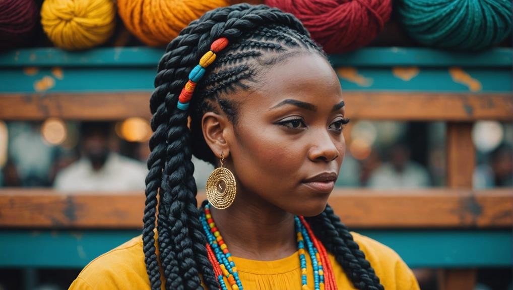 Colorful Braided Styles 