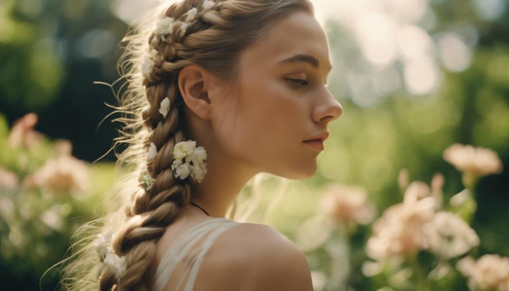 elegant hairstyle with braids