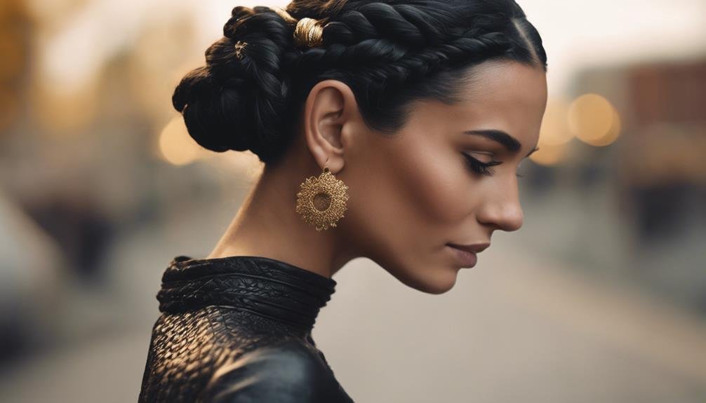 glamorous updo hairstyle option