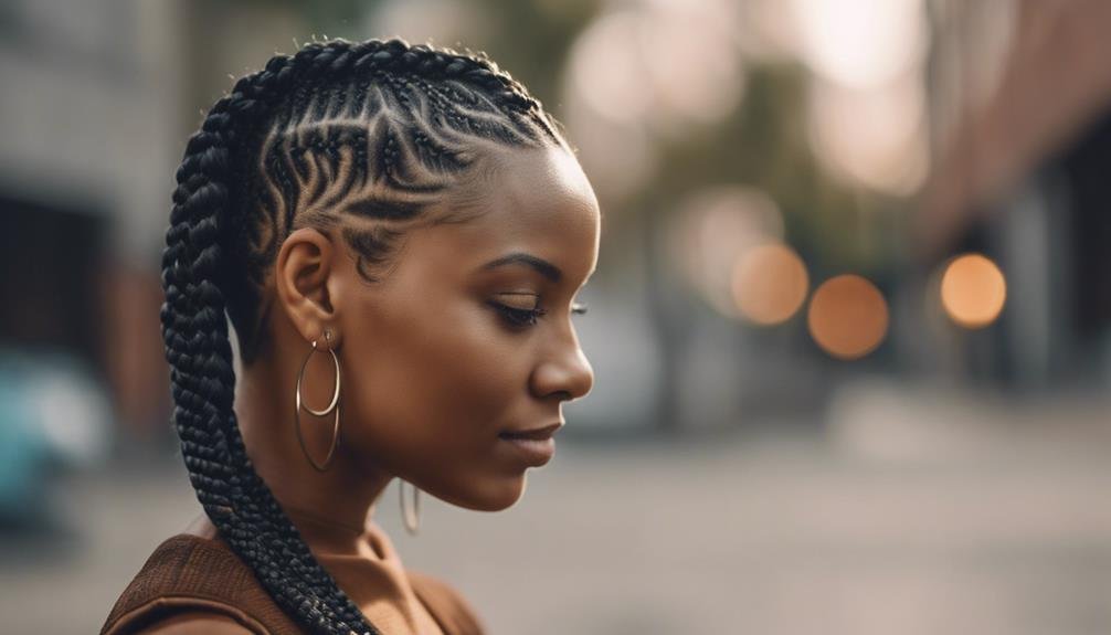 hair braided tightly