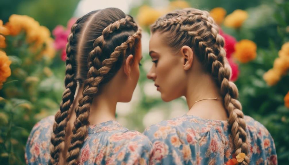 stylish hairdo with braids