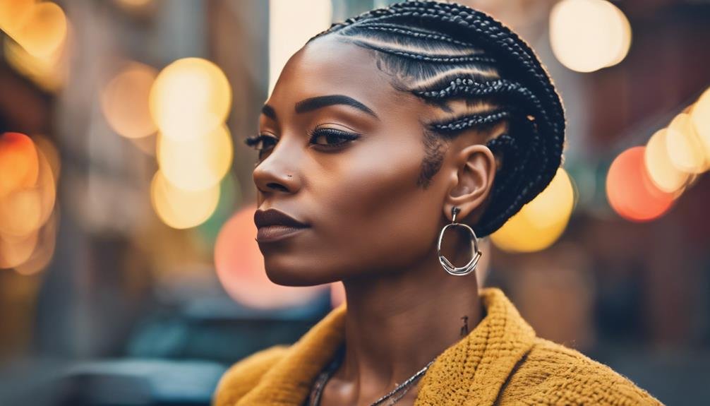 stylish knotless braids style