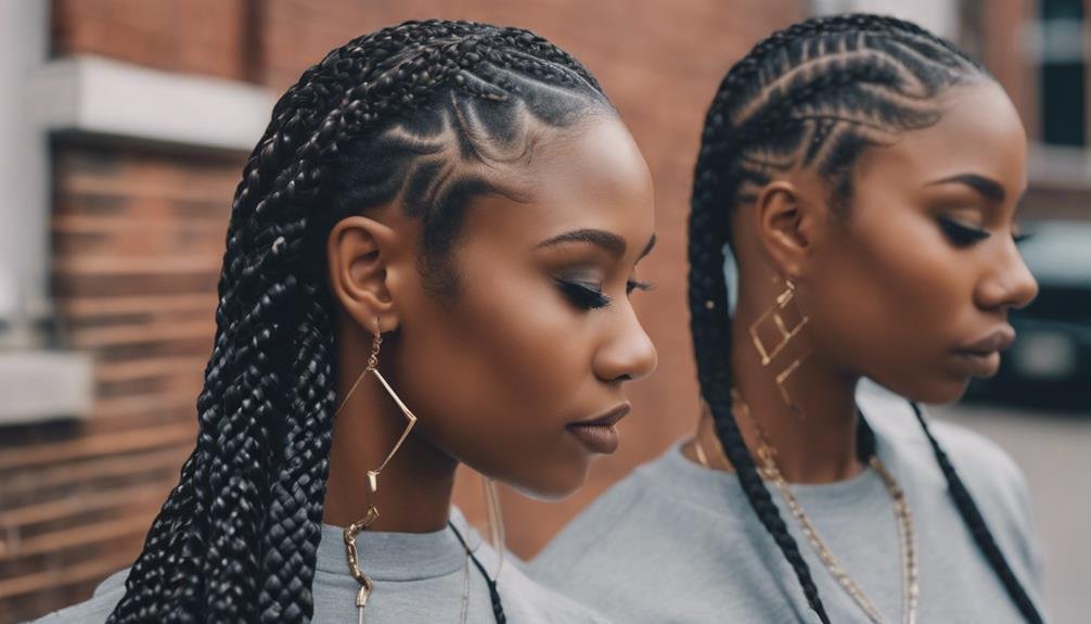 elegant hairstyle with braids