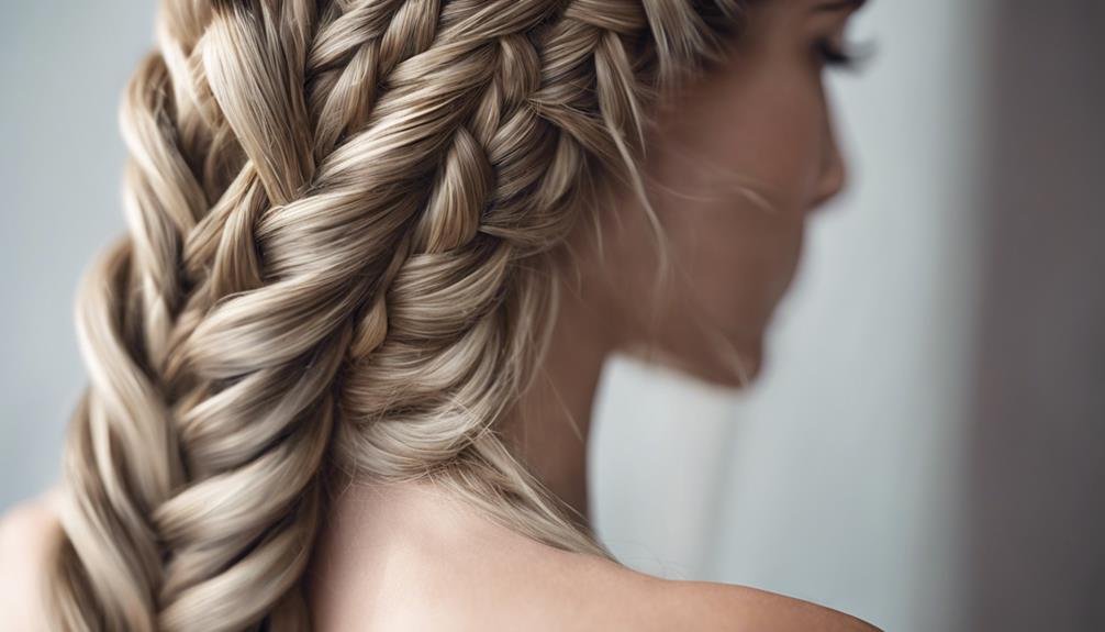 hair styled in braids