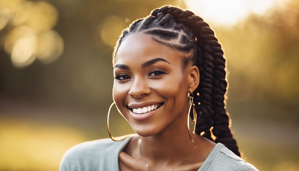 styling with short braids