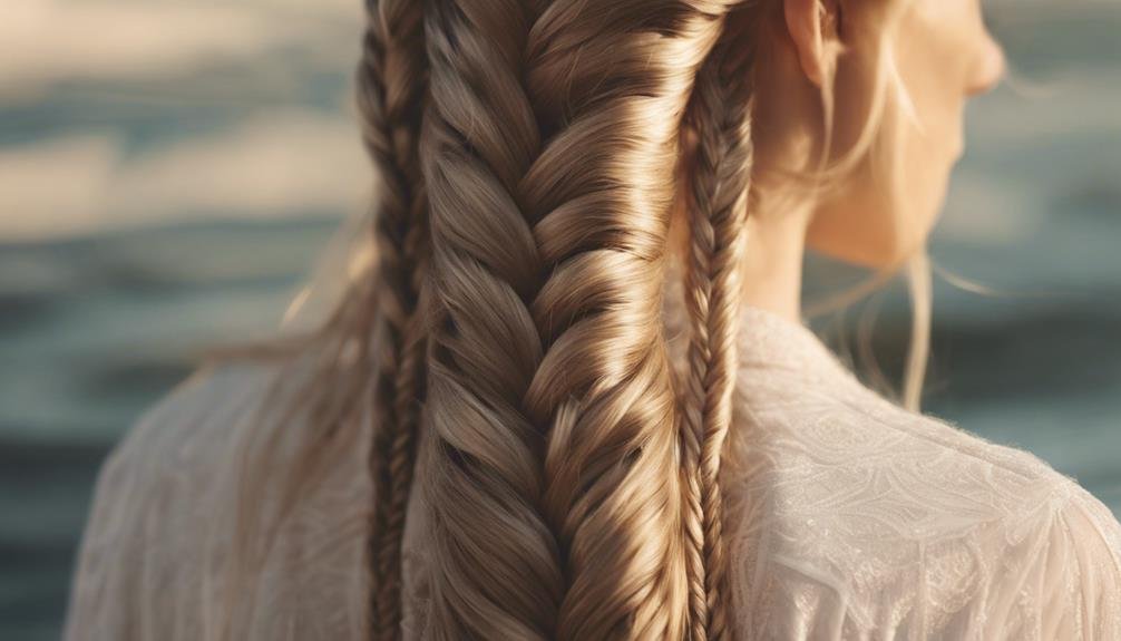 braiding hair with fishtails