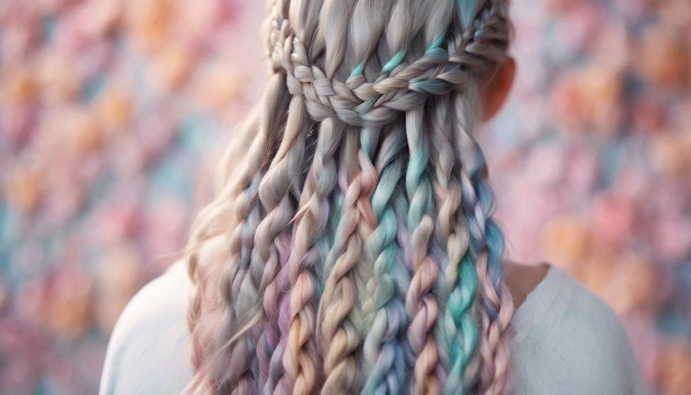hairstyle with twin braids