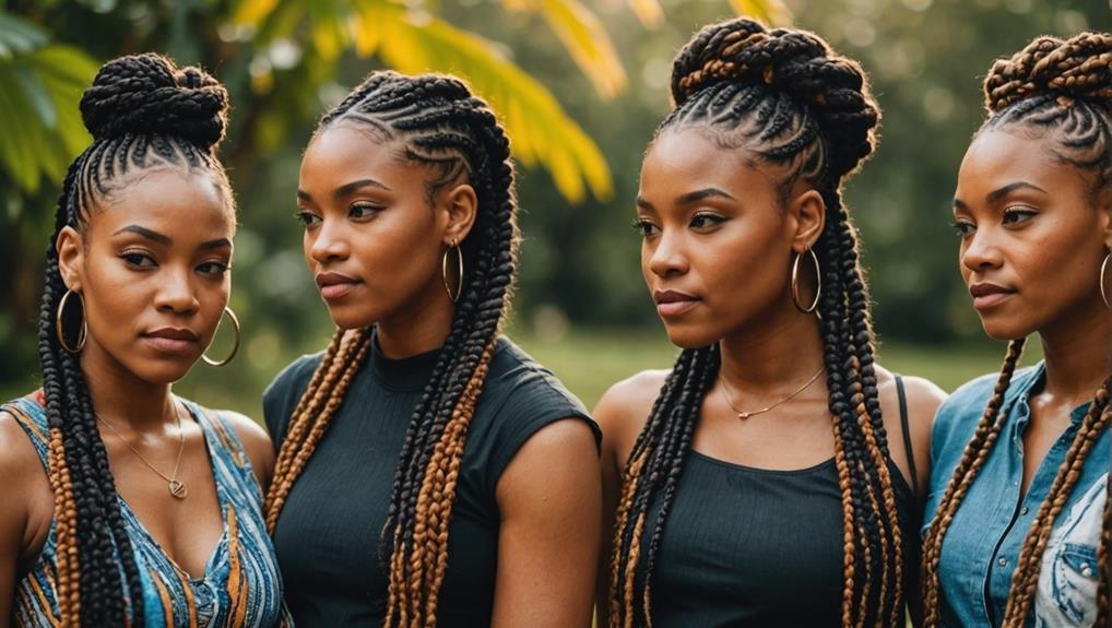stylish braids for black hair