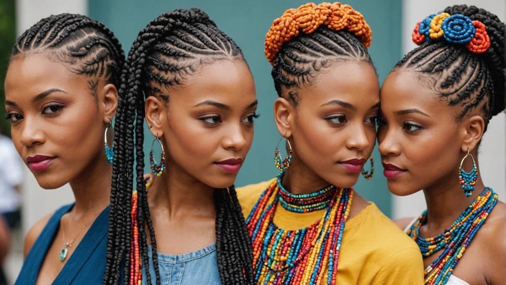 stylish cornrow braids short